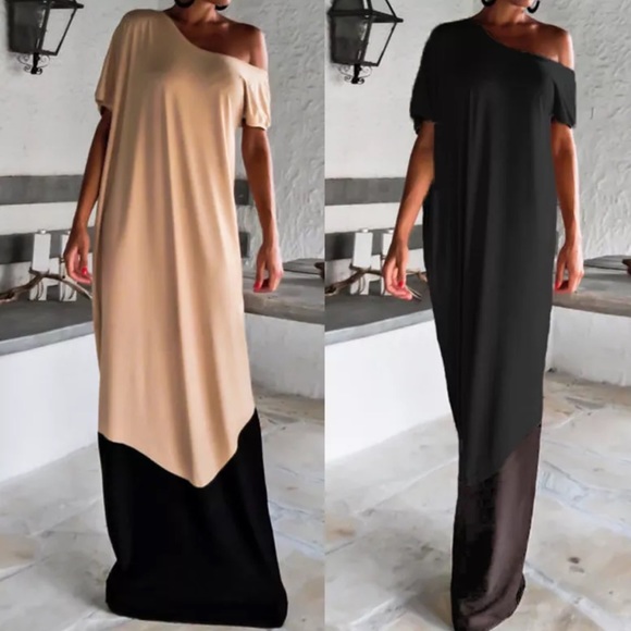 BRAND NEW CREAM & BLACK CLASSY MAXI 💜💜💜💜💜💜💜 - Picture 4 of 5